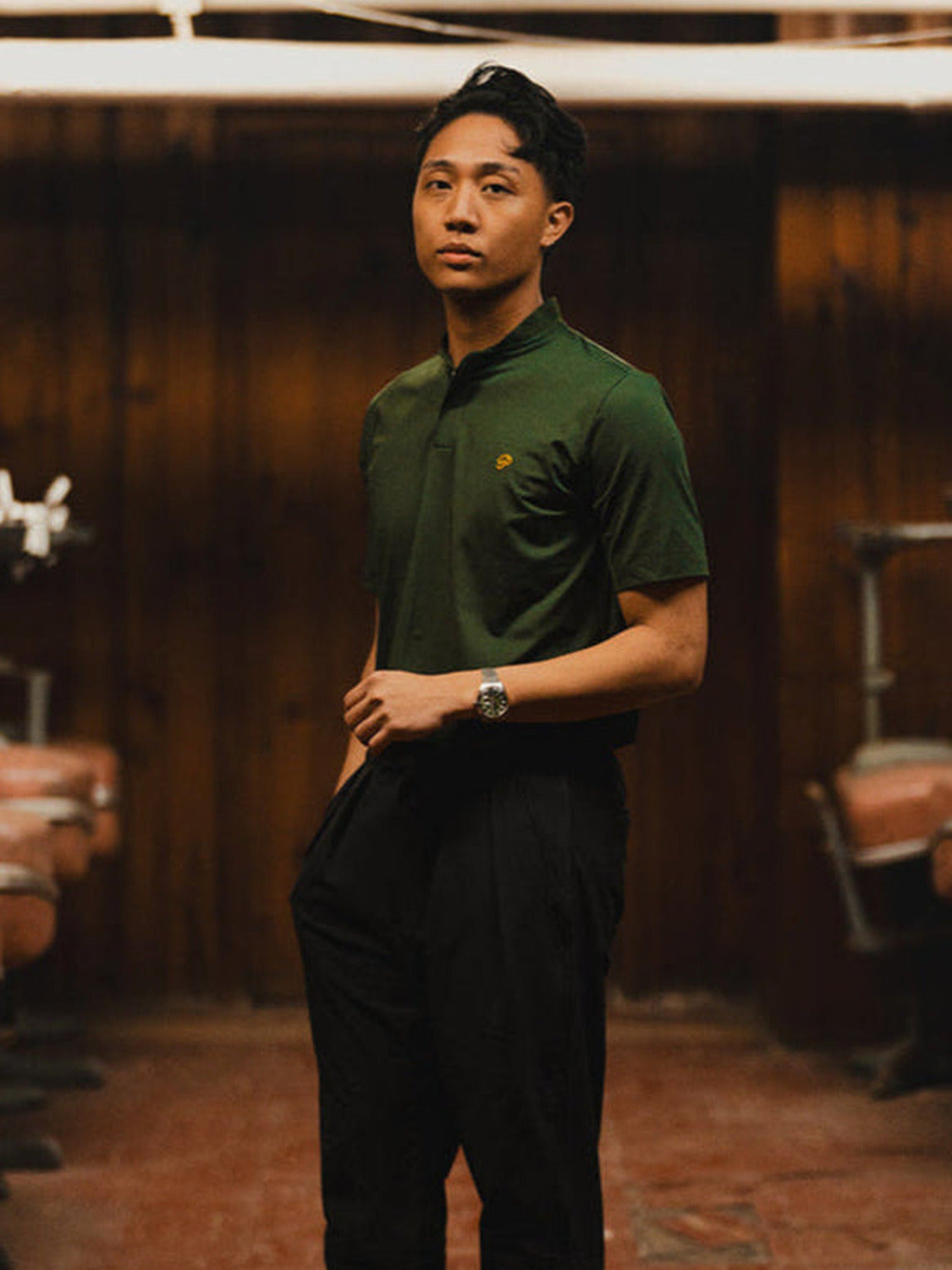 Public Athlete Blade Polo (Pine Grove)