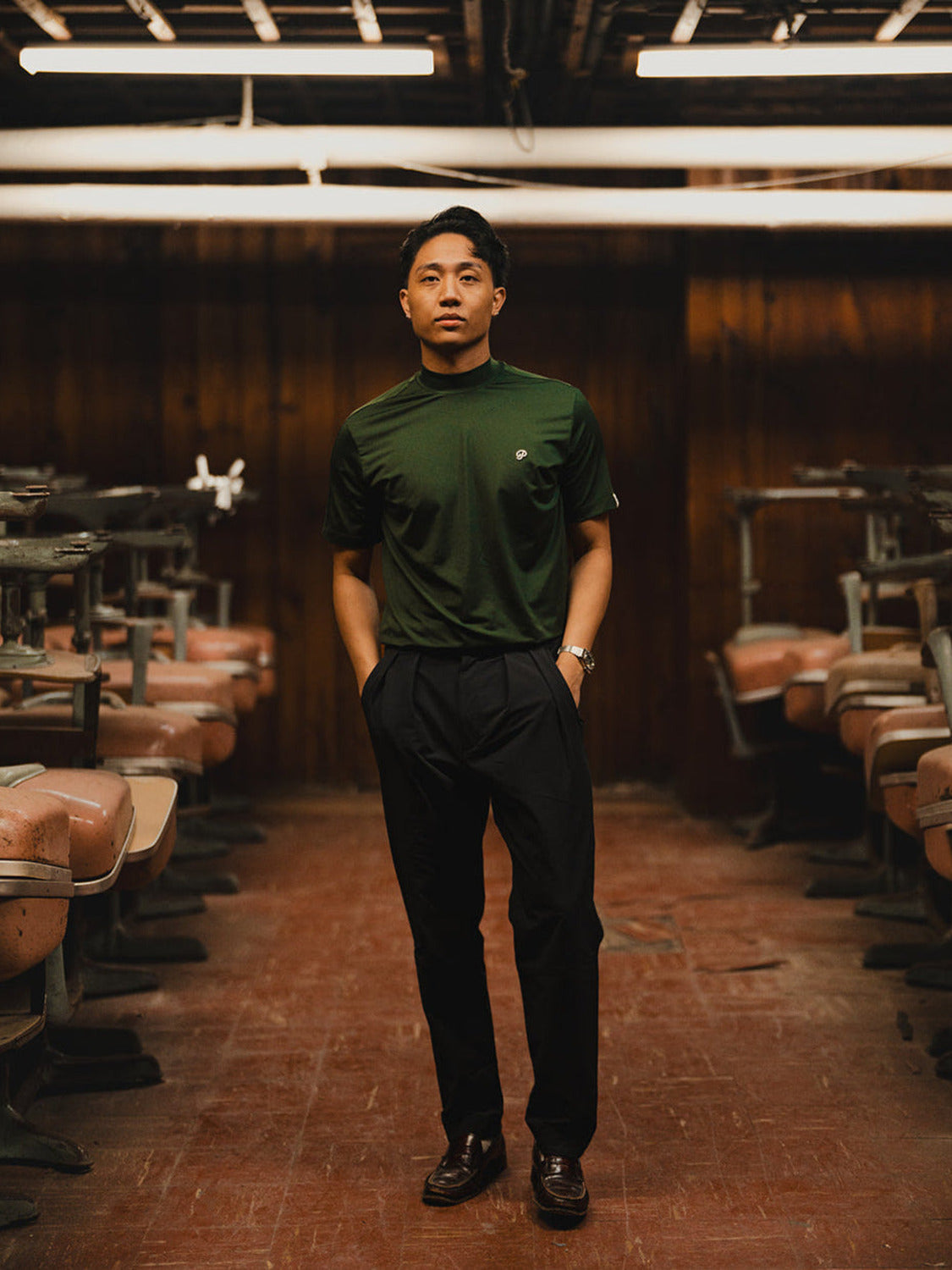 Public Athlete Mock Neck (Pine Grove)