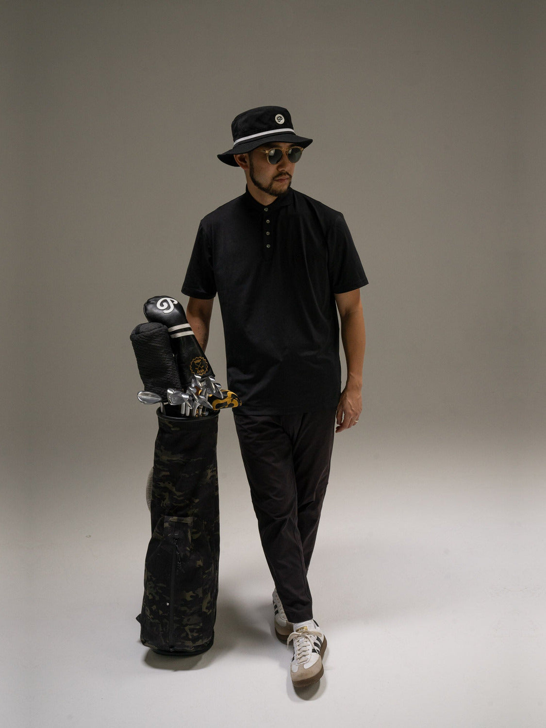 Public Athlete Tonal Polo (Black)