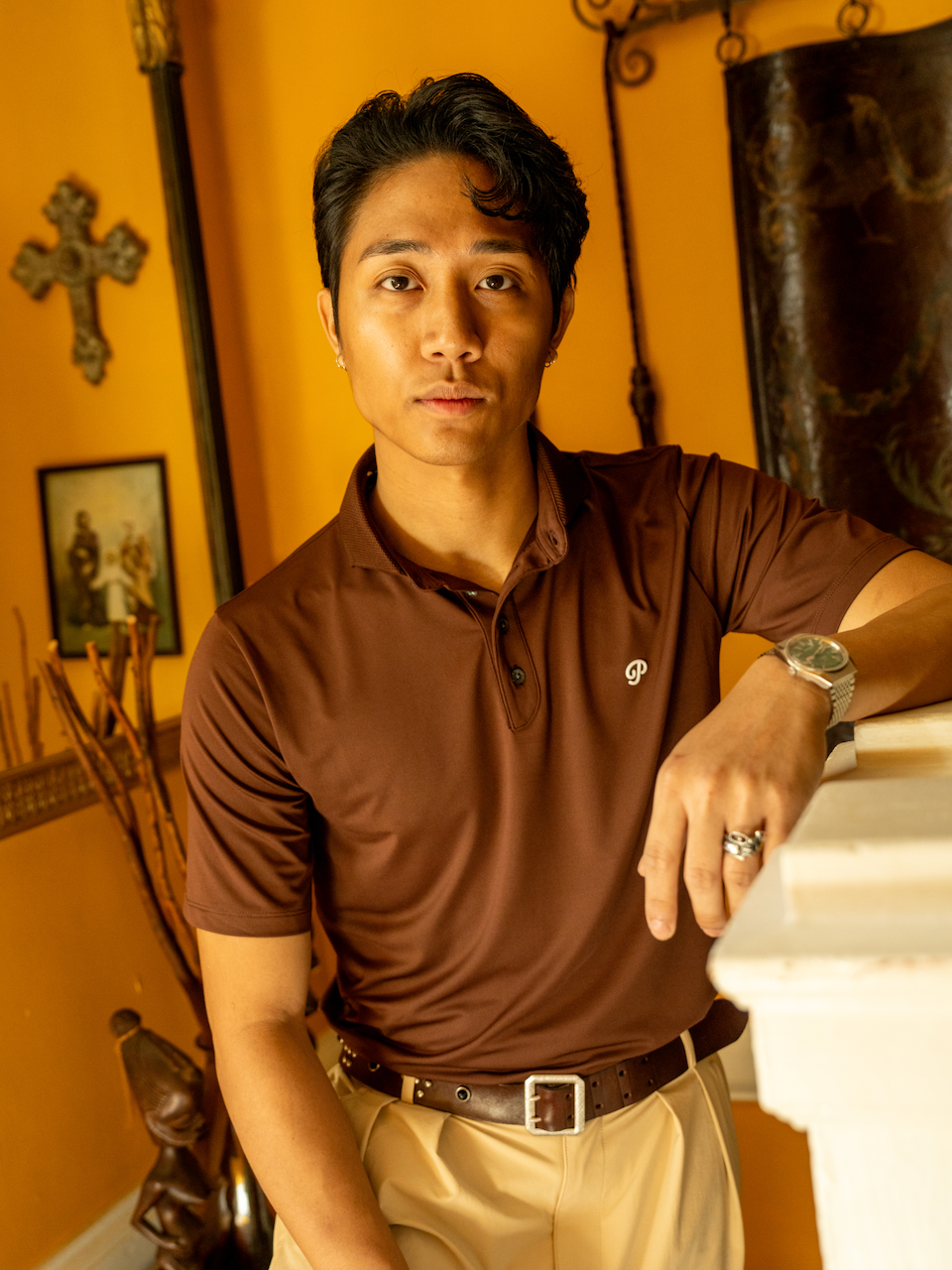 Public Athlete Polo (Coffee)