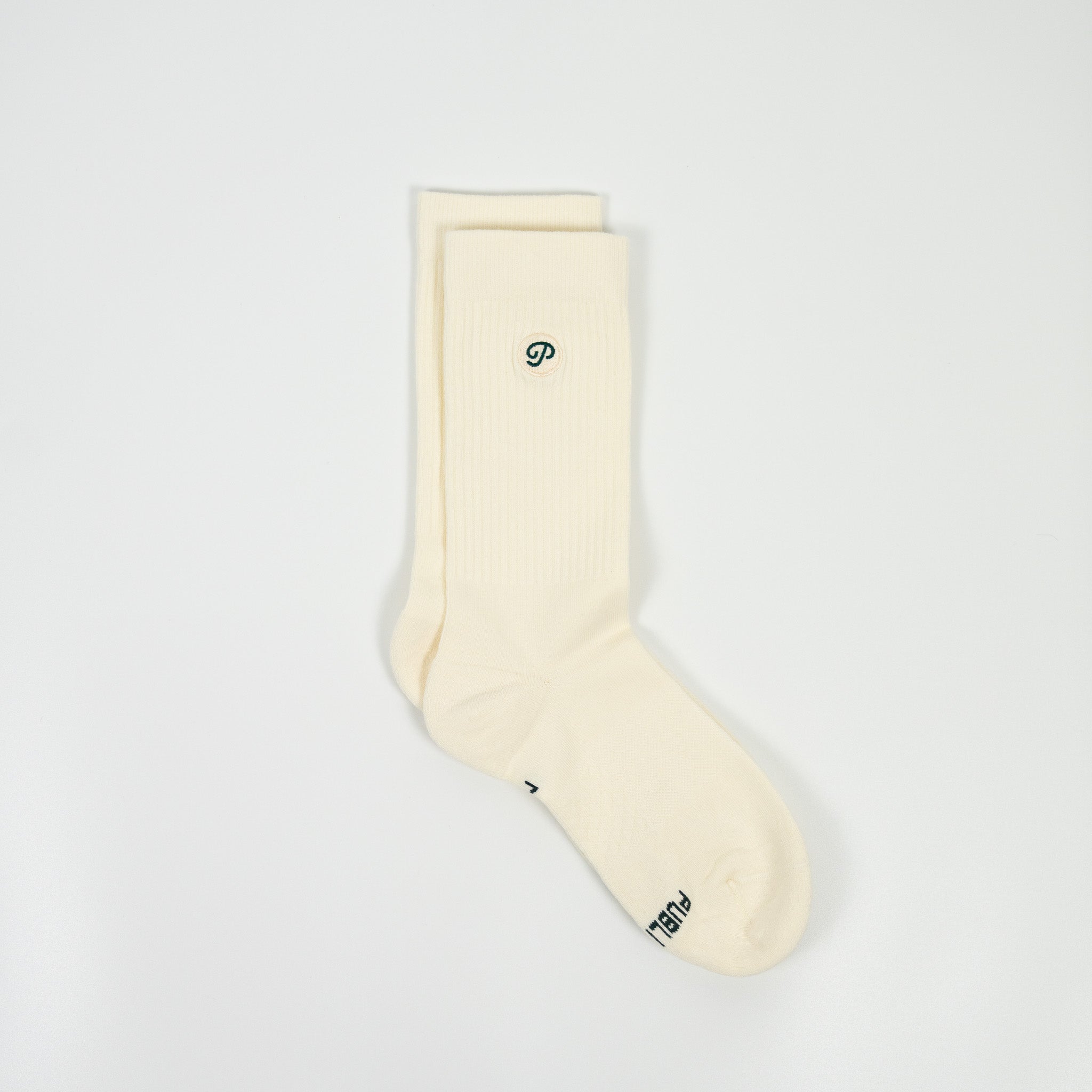 Public Athlete Crew Sock (Cream)