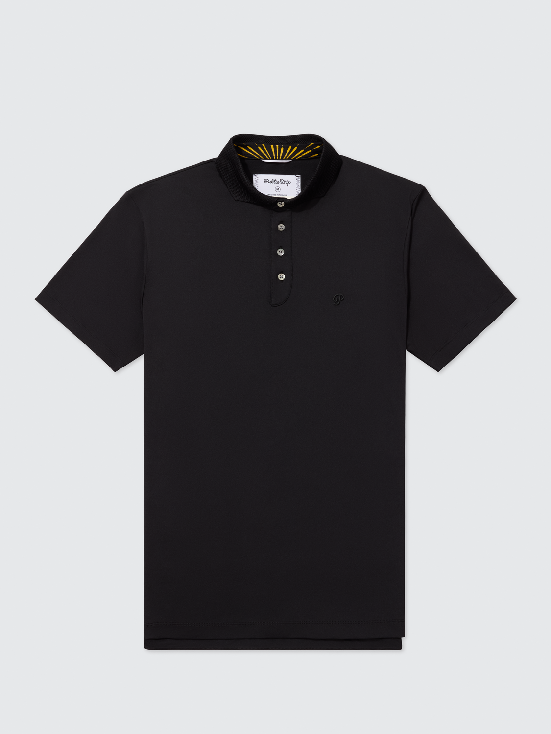 Public Athlete Tonal Polo (Black)