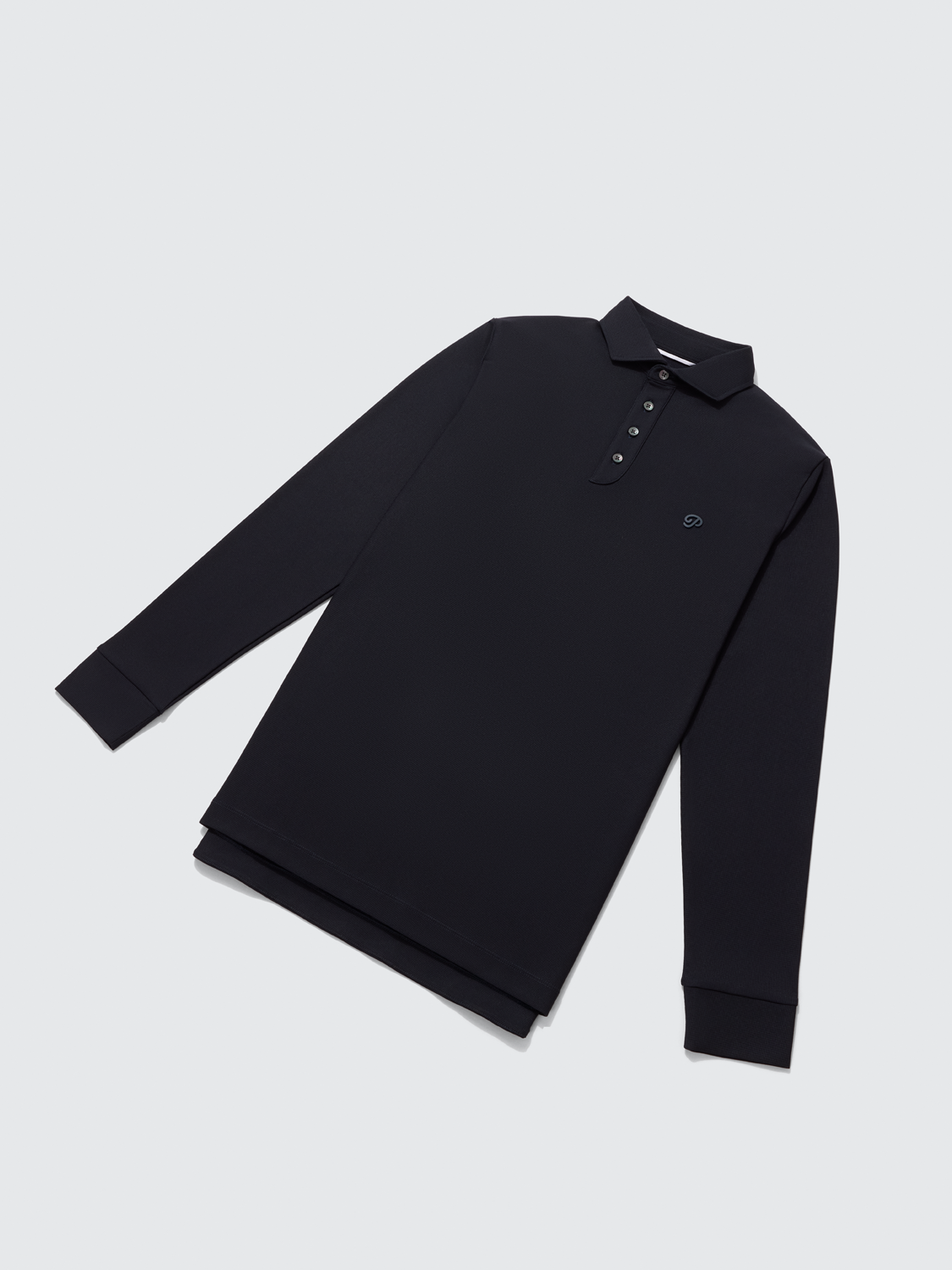 Triborough Waffle Knit Polo (Navy)