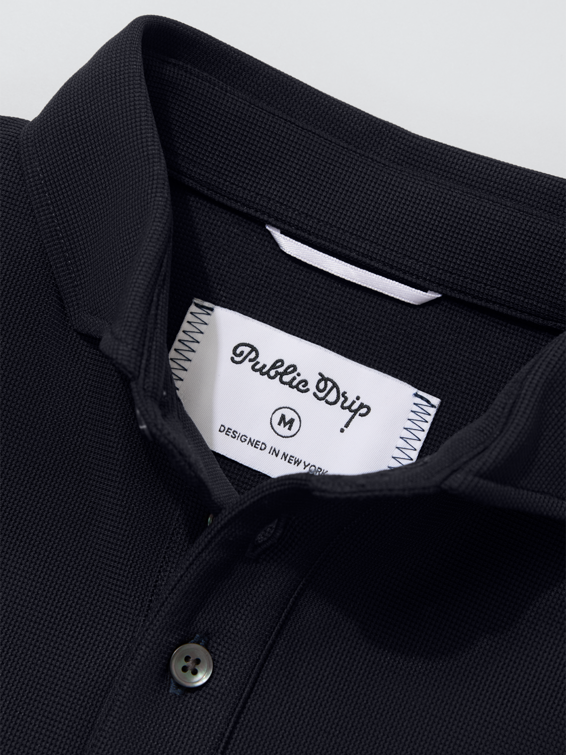 Triborough Waffle Knit Polo (Navy)