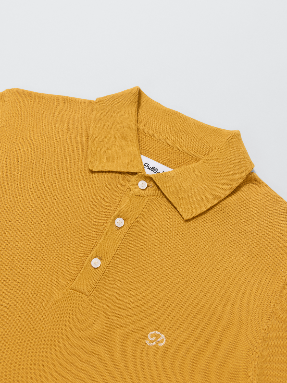 Public Athlete Knit Polo (Ochre)