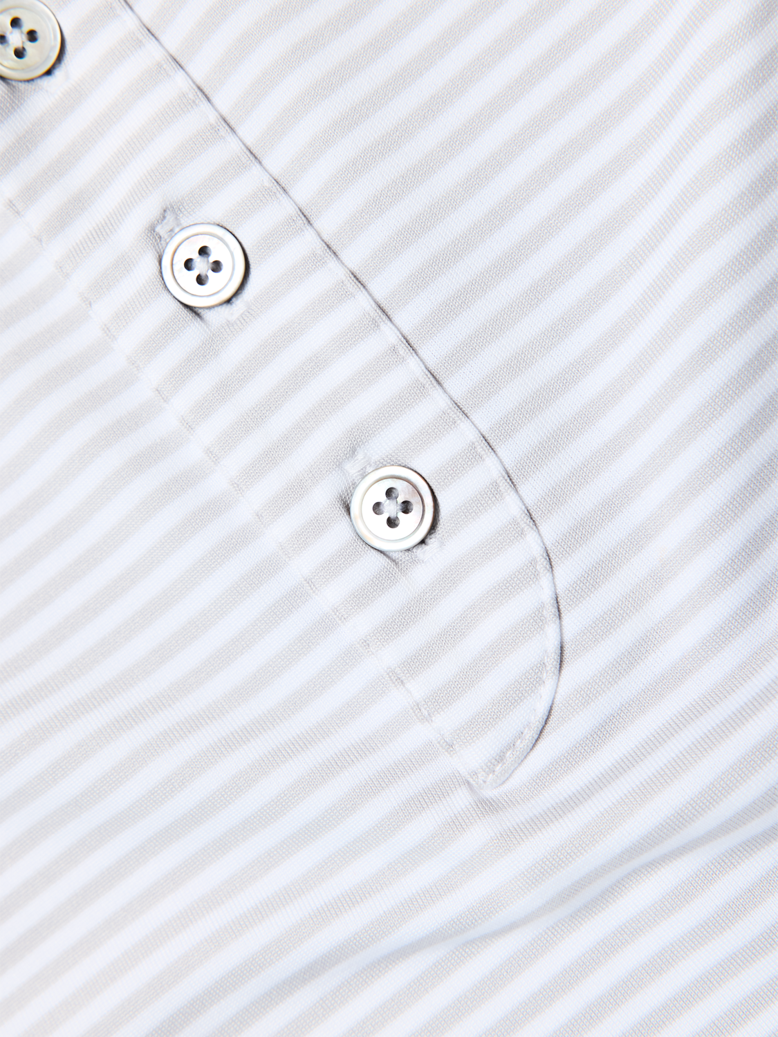 Public Athlete Striped Polo (Storm/White)