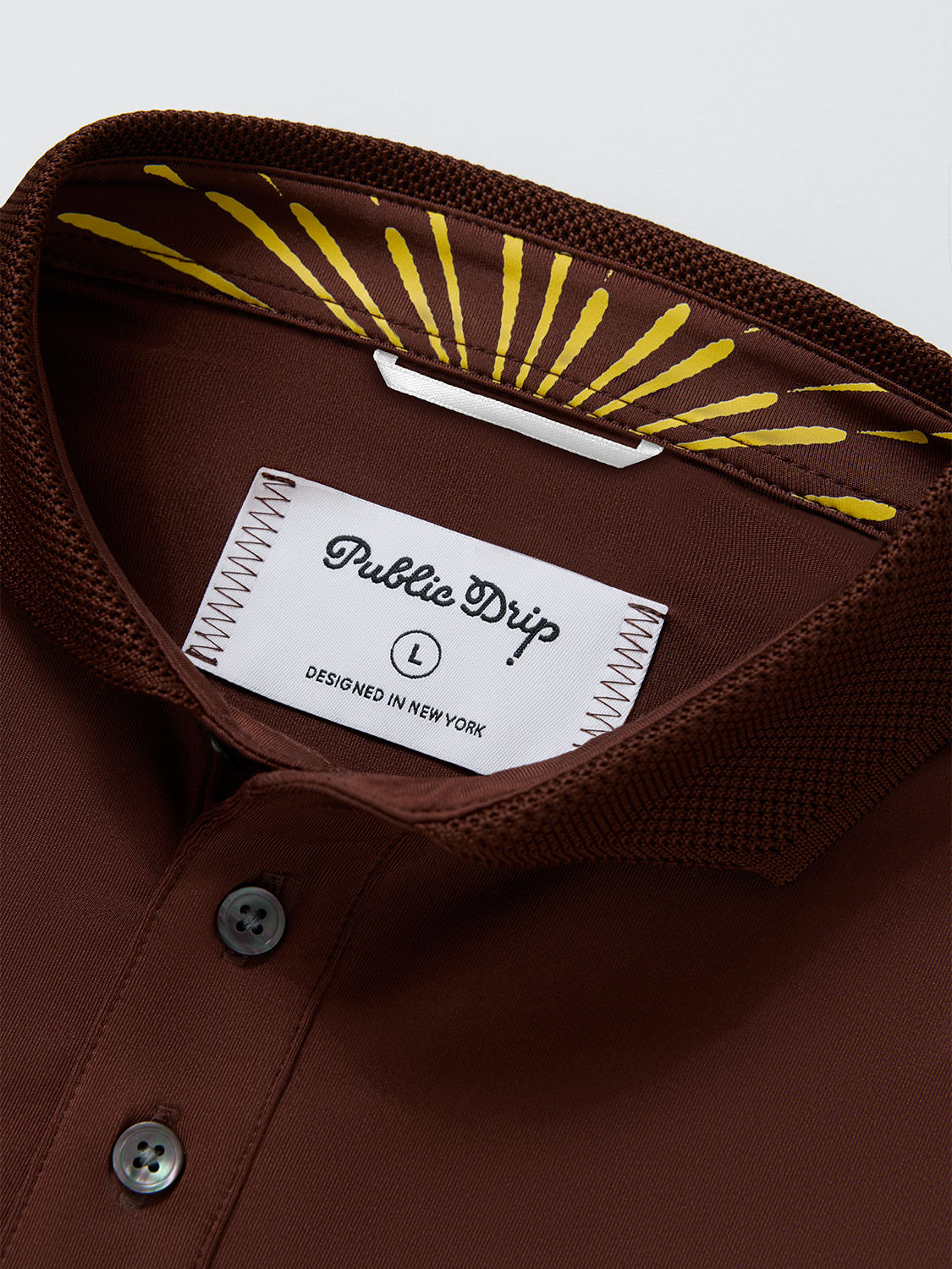 Public Athlete Polo (Coffee)