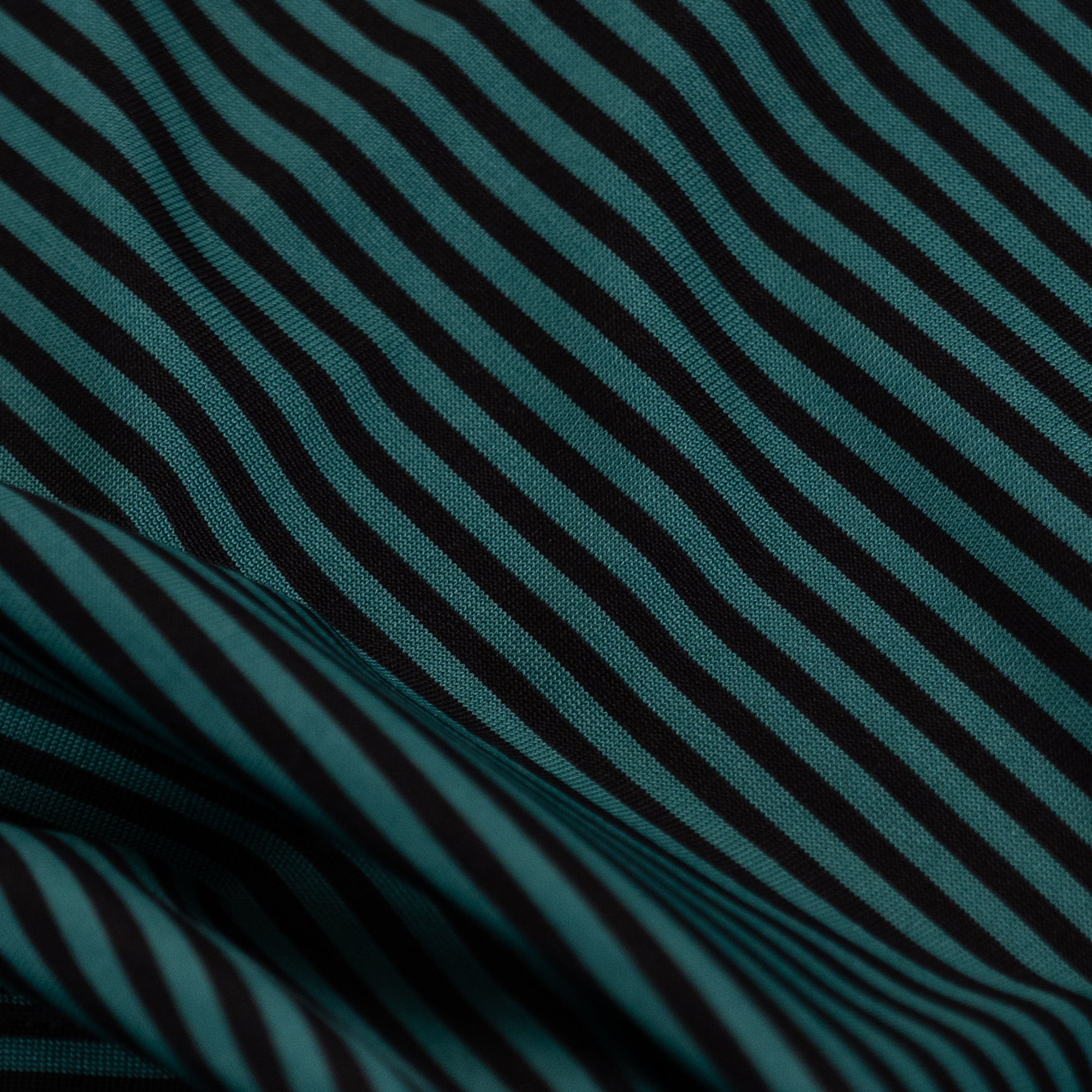 Public Athlete Striped Polo (Green/Black)