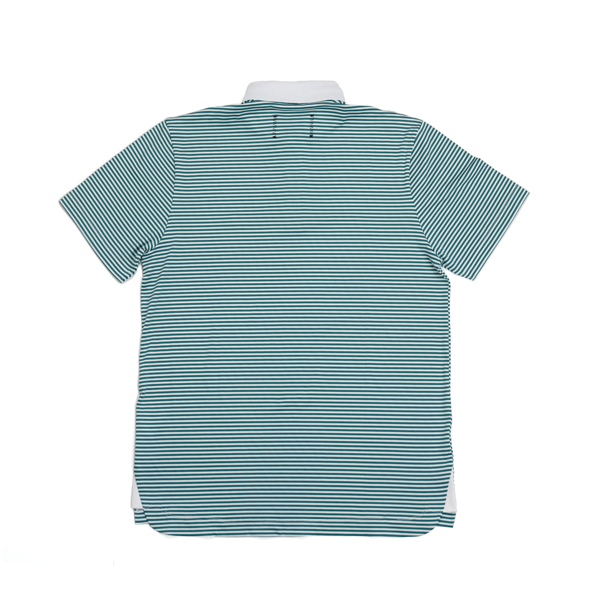 Public Athlete Striped Polo (Green/White)