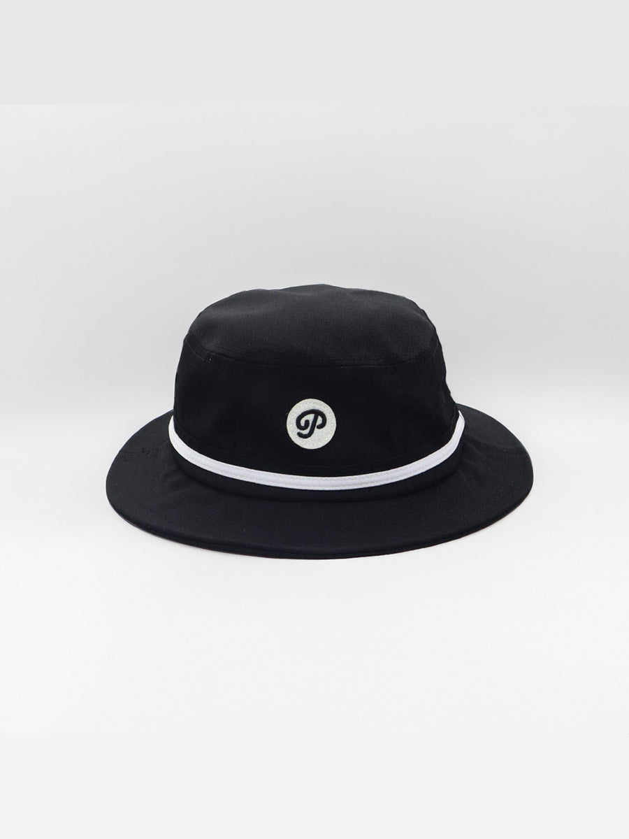 "P" Script Applique Bucket(Black)