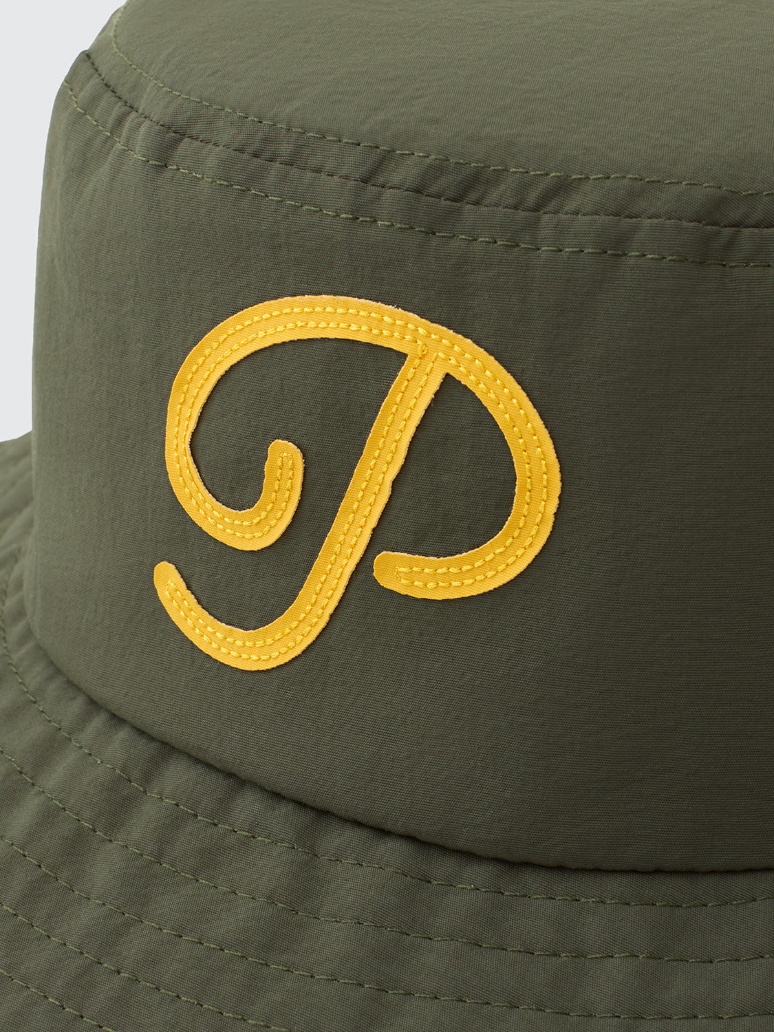 "P" Script Nylon Bucket Hat (Pine Grove)