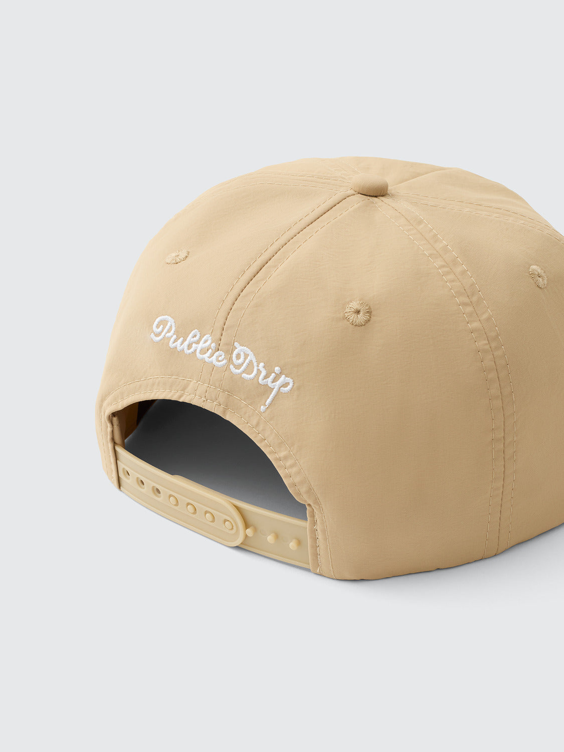 "P" Script Nylon Snapback (Sand)