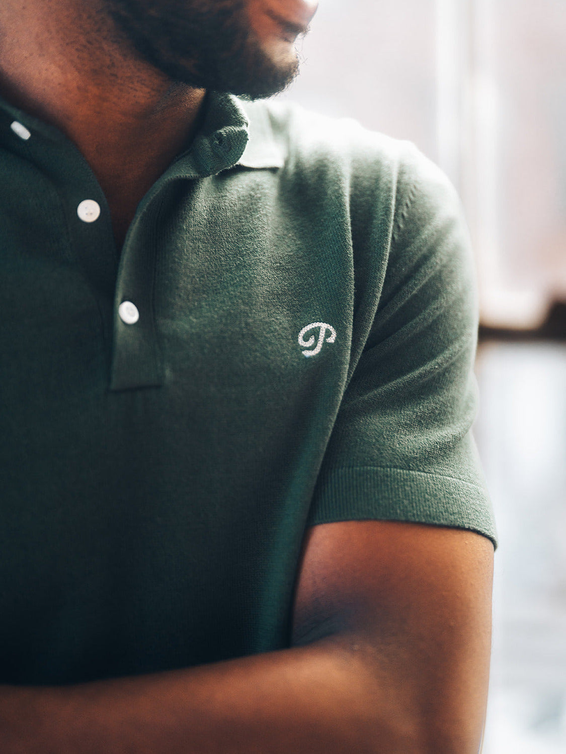 Public Athlete Knit Polo (Green)