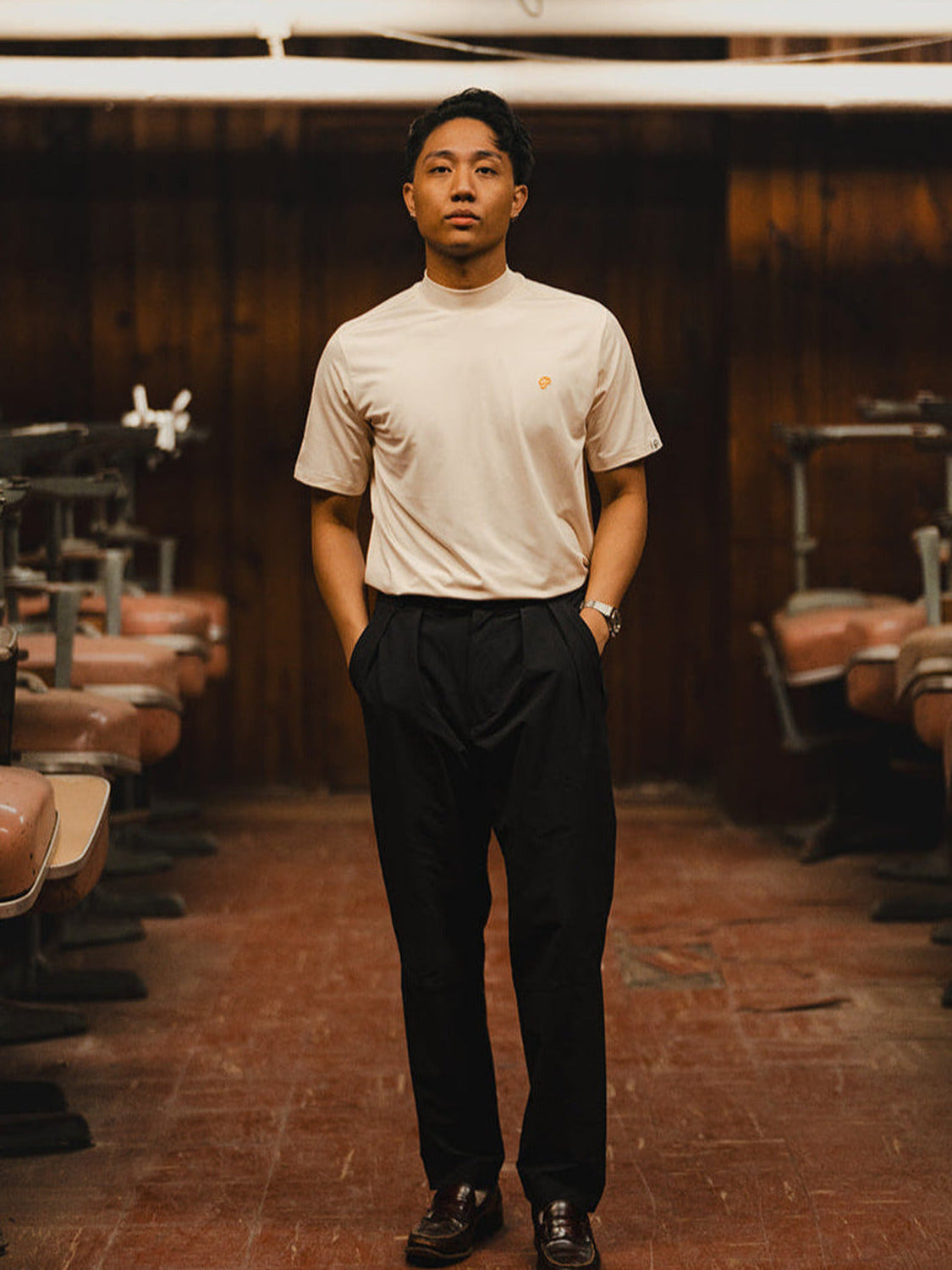 Public Athlete Mock Neck (Cream)