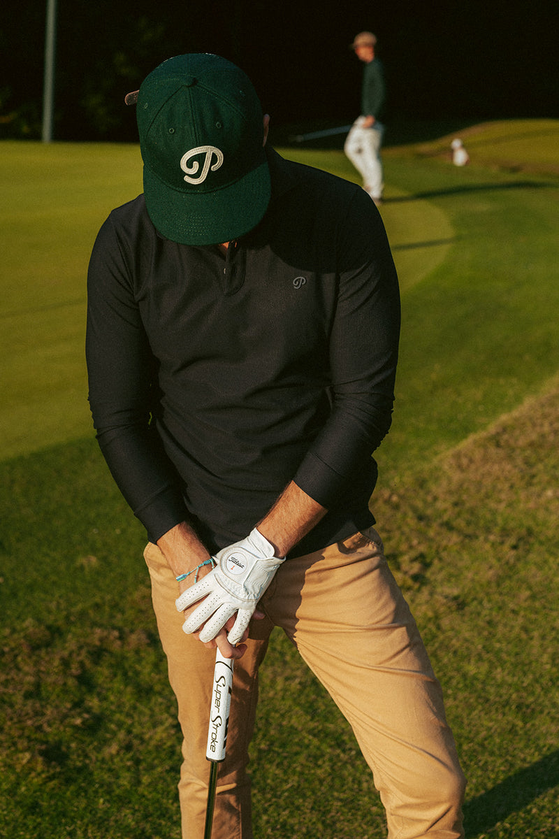 Public Drip Triborough Waffle Knit Polo - Pine Grove