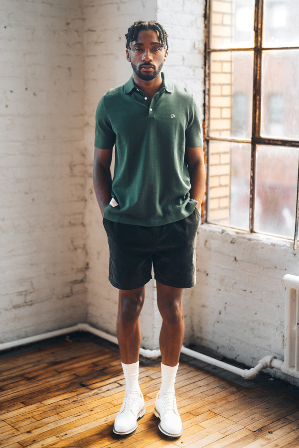 Public Athlete Knit Polo (Green)