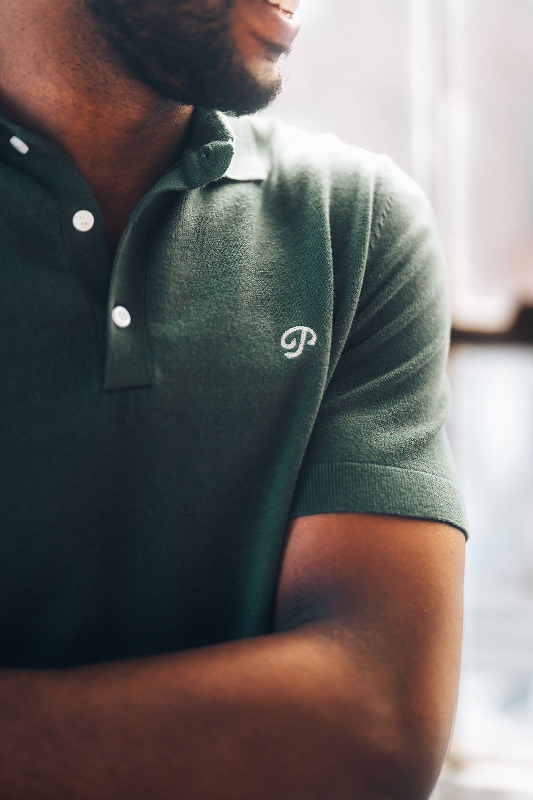 Public Athlete Knit Polo (Green)