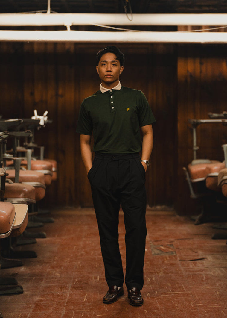 トップス Pedestal polo tee Shrunken Polo - Midnight – Guest In Residence