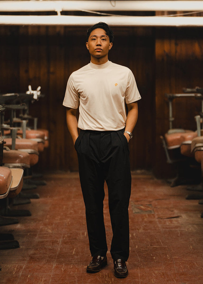 Public Athlete Mock Neck (Cream)