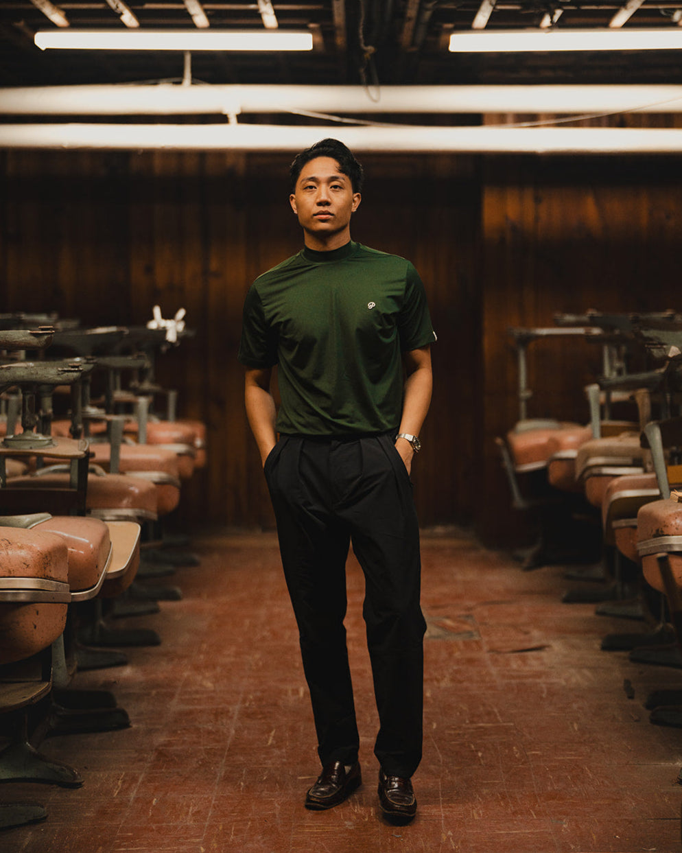 Public Athlete Mock Neck (Pine Grove)