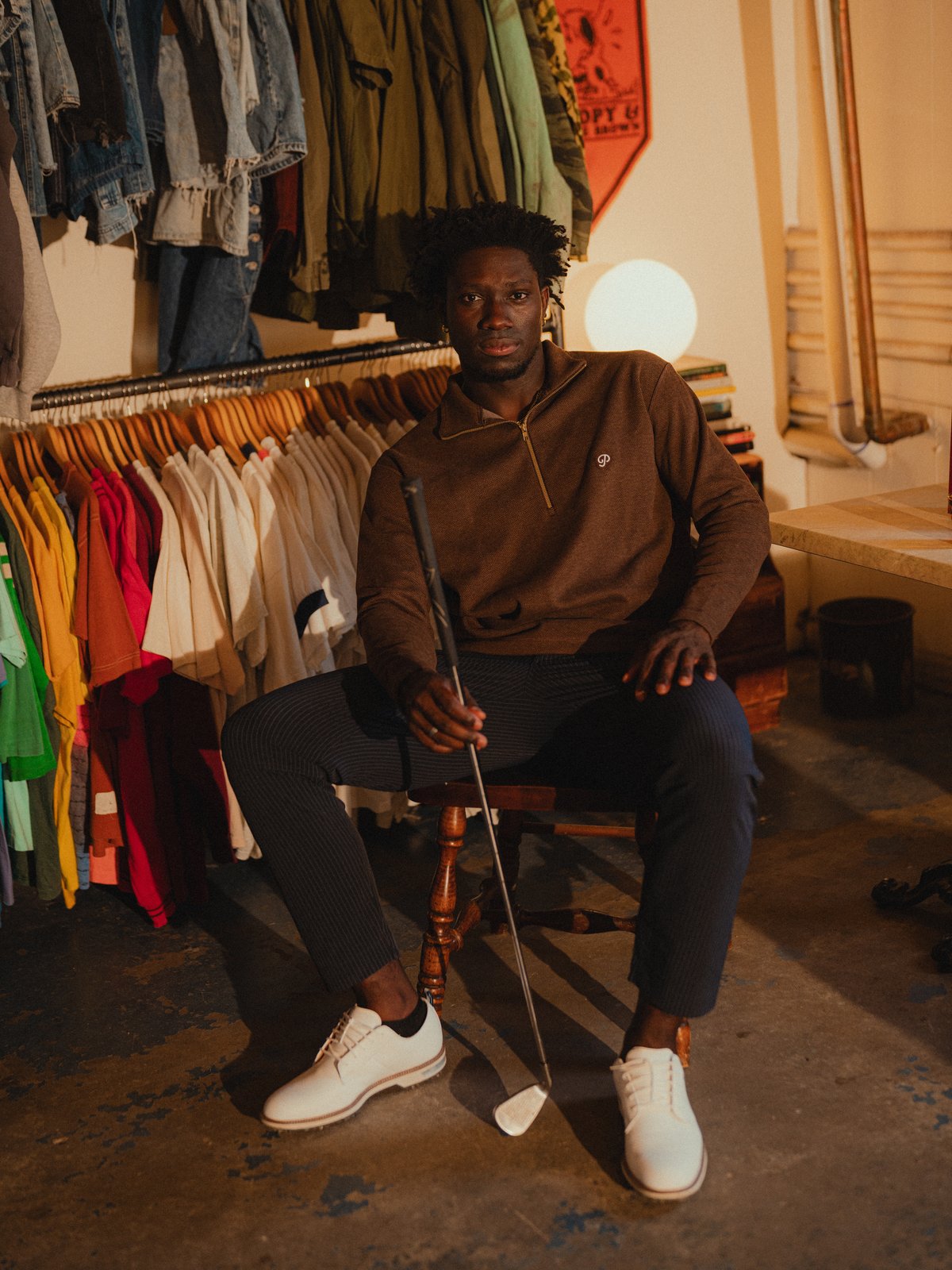 The Herringbone Half Zip (Coffee)