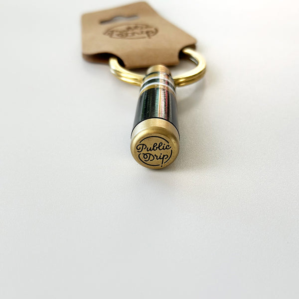 Public Drip Brass Ferrule Keychain