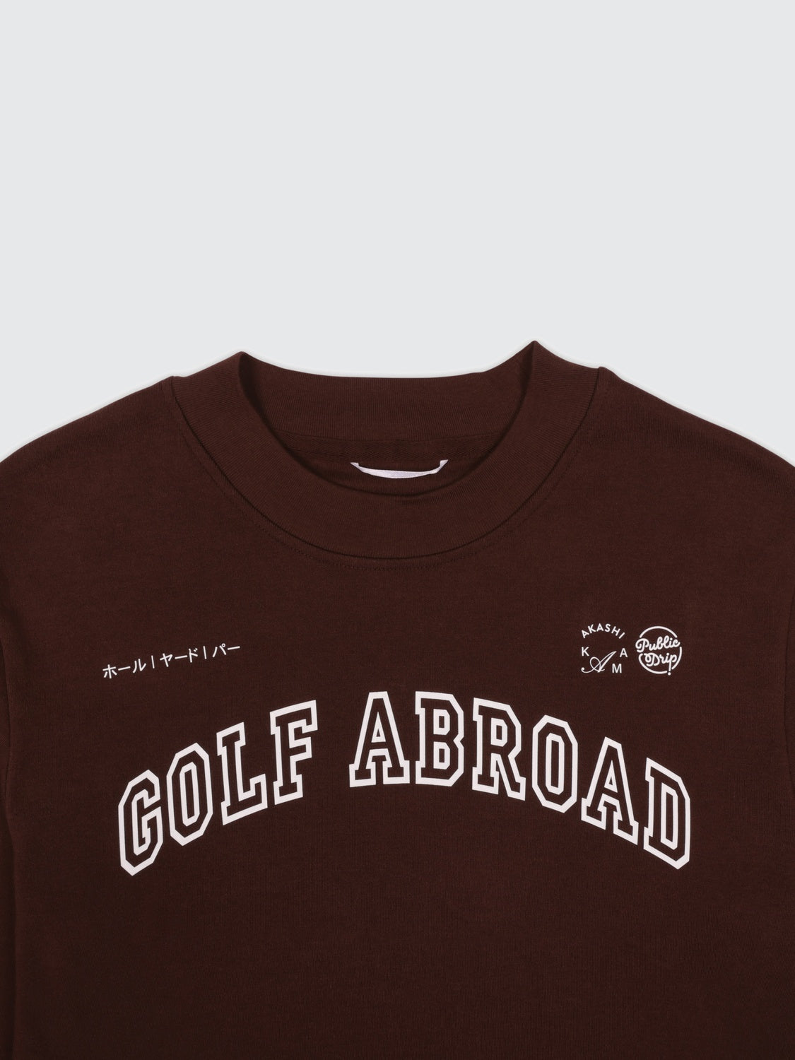 AKASHI-KAMA x Golf Abroad Long Sleeve Mock (Coffee)