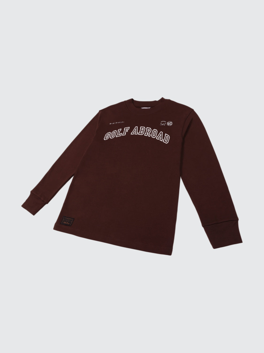 AKASHI-KAMA x Golf Abroad Long Sleeve Mock (Coffee)