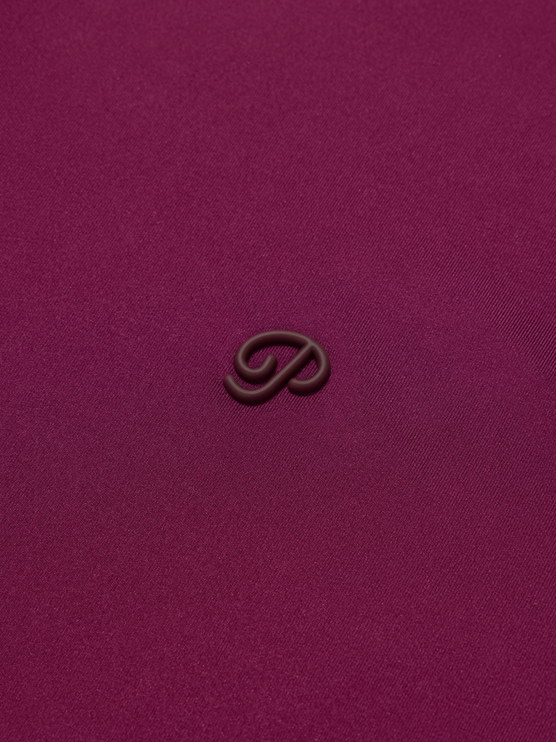 Public Athlete Tonal Polo (Maroon)
