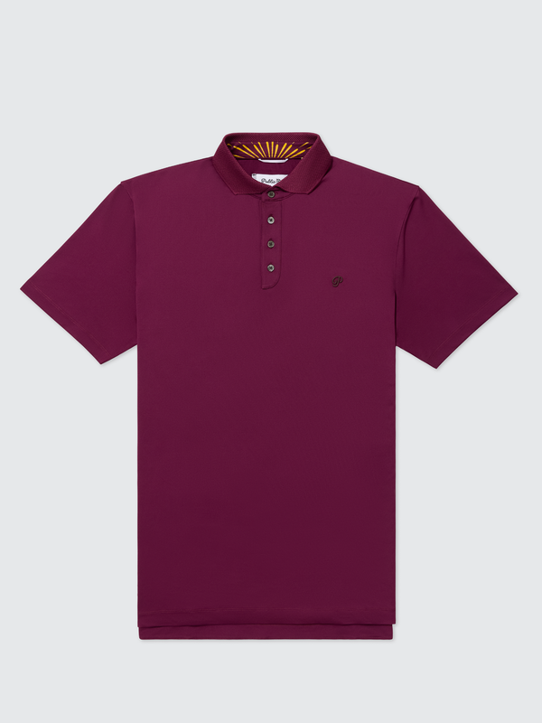 Public Athlete Tonal Polo (Maroon)