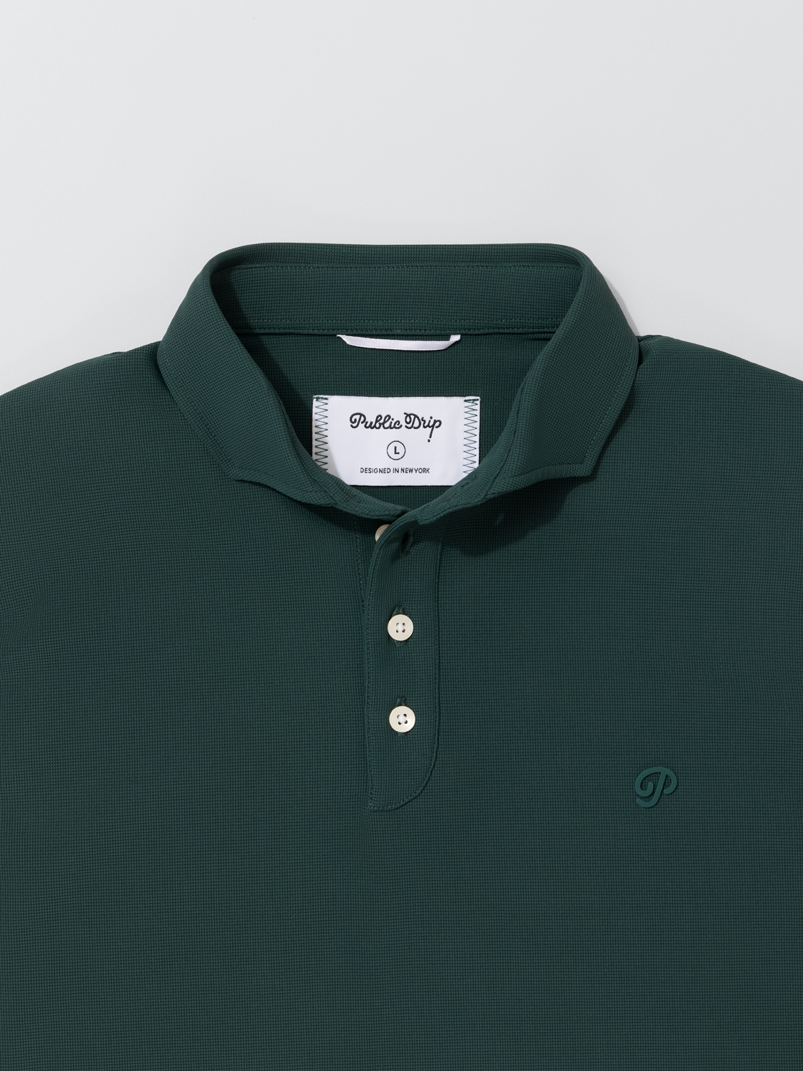 Triborough Waffle Knit Polo (Pine Grove)