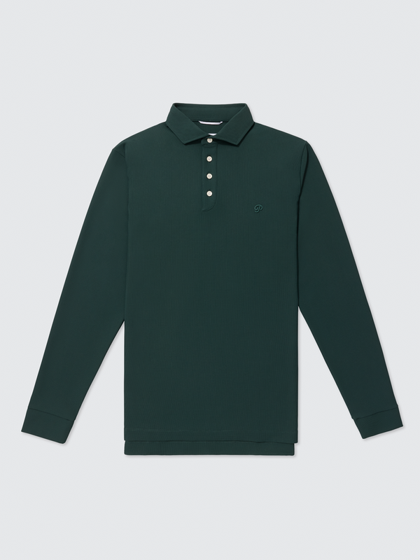 Triborough Waffle Knit Polo (Pine Grove)