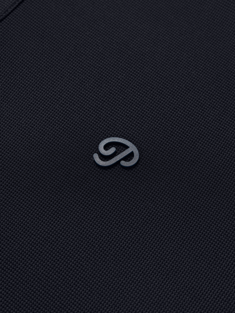 Triborough Waffle Knit Polo (Navy)
