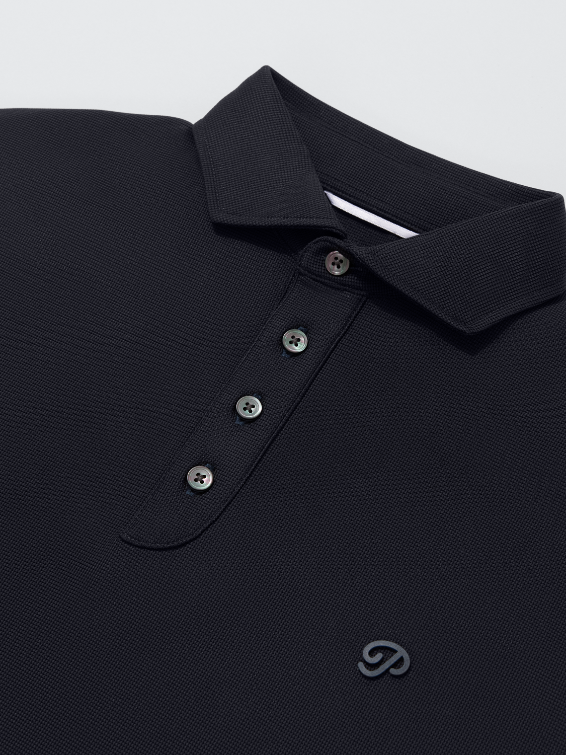 Triborough Waffle Knit Polo (Navy)