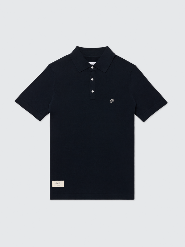 Public Athlete Knit Polo (Navy)