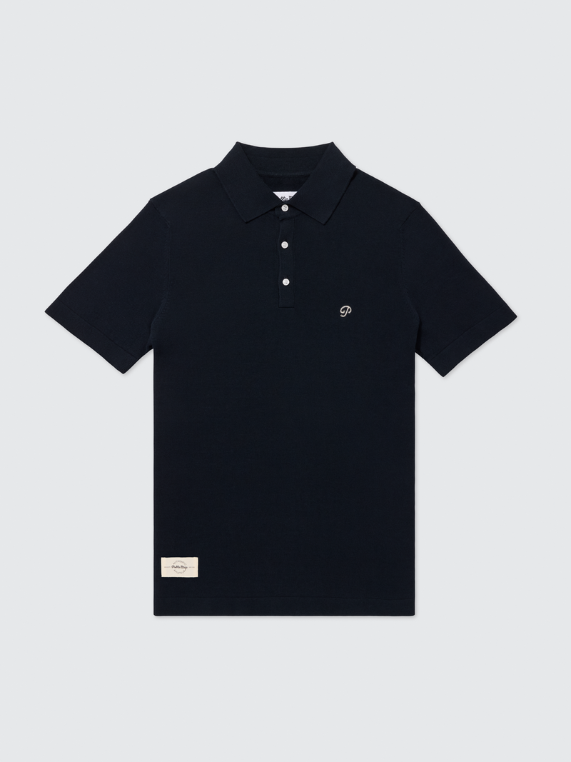 Public Athlete Knit Polo (Navy)