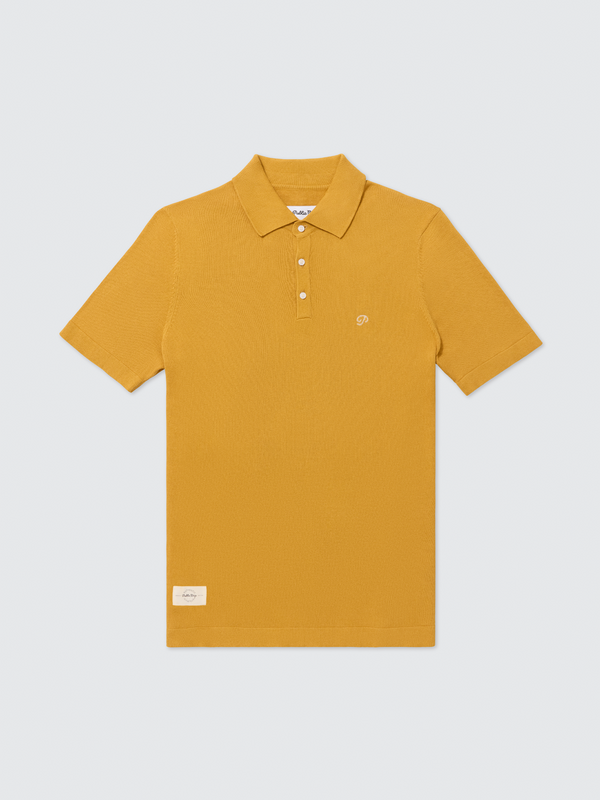 Public Athlete Knit Polo (Ochre)