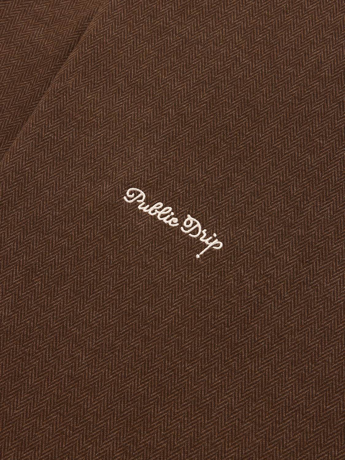 The Herringbone Half Zip (Coffee)