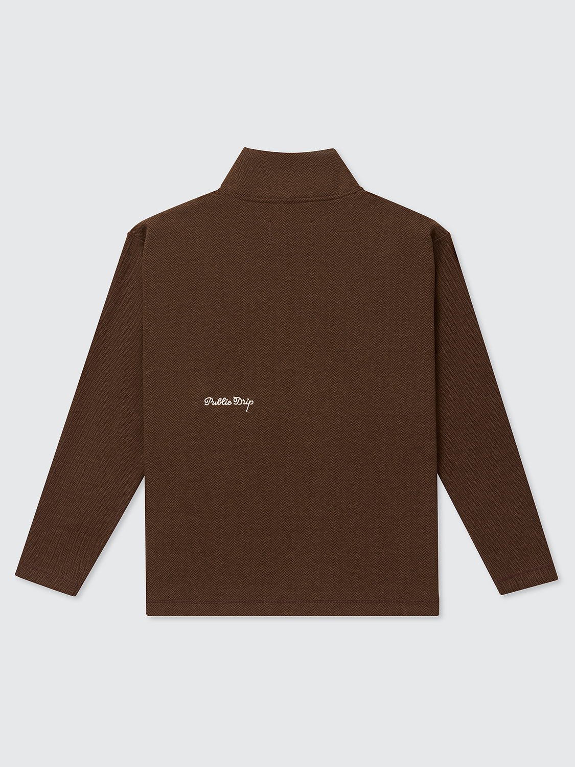 The Herringbone Half Zip (Coffee)