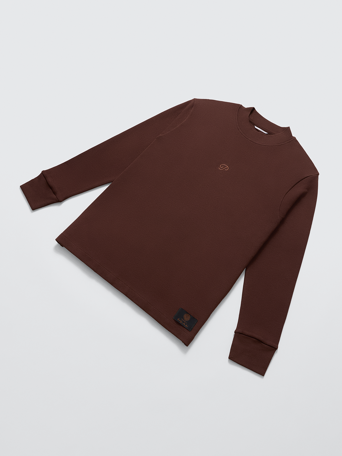 Public Athlete Long Sleeve Mock (Coffee)