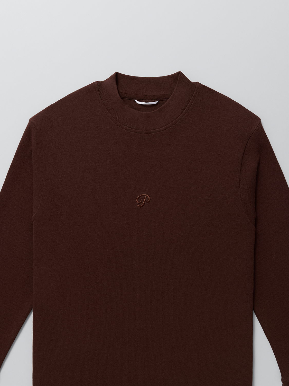 Public Athlete Long Sleeve Mock (Coffee)
