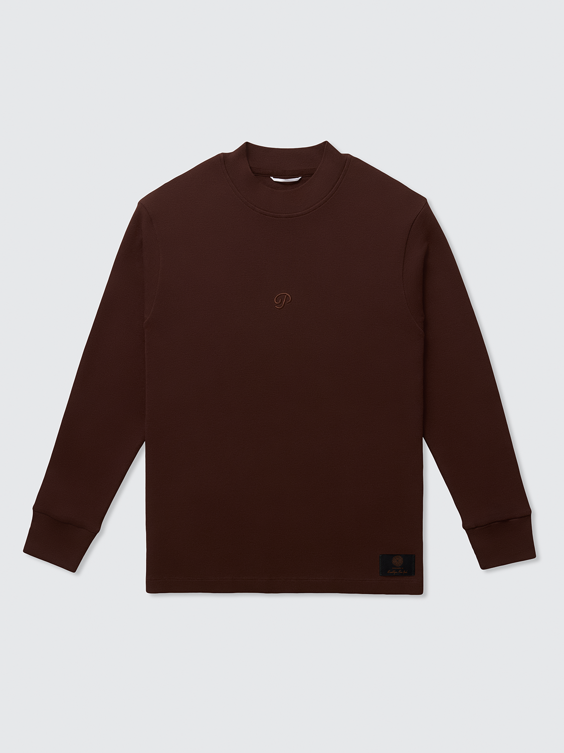 Public Athlete Long Sleeve Mock (Coffee)