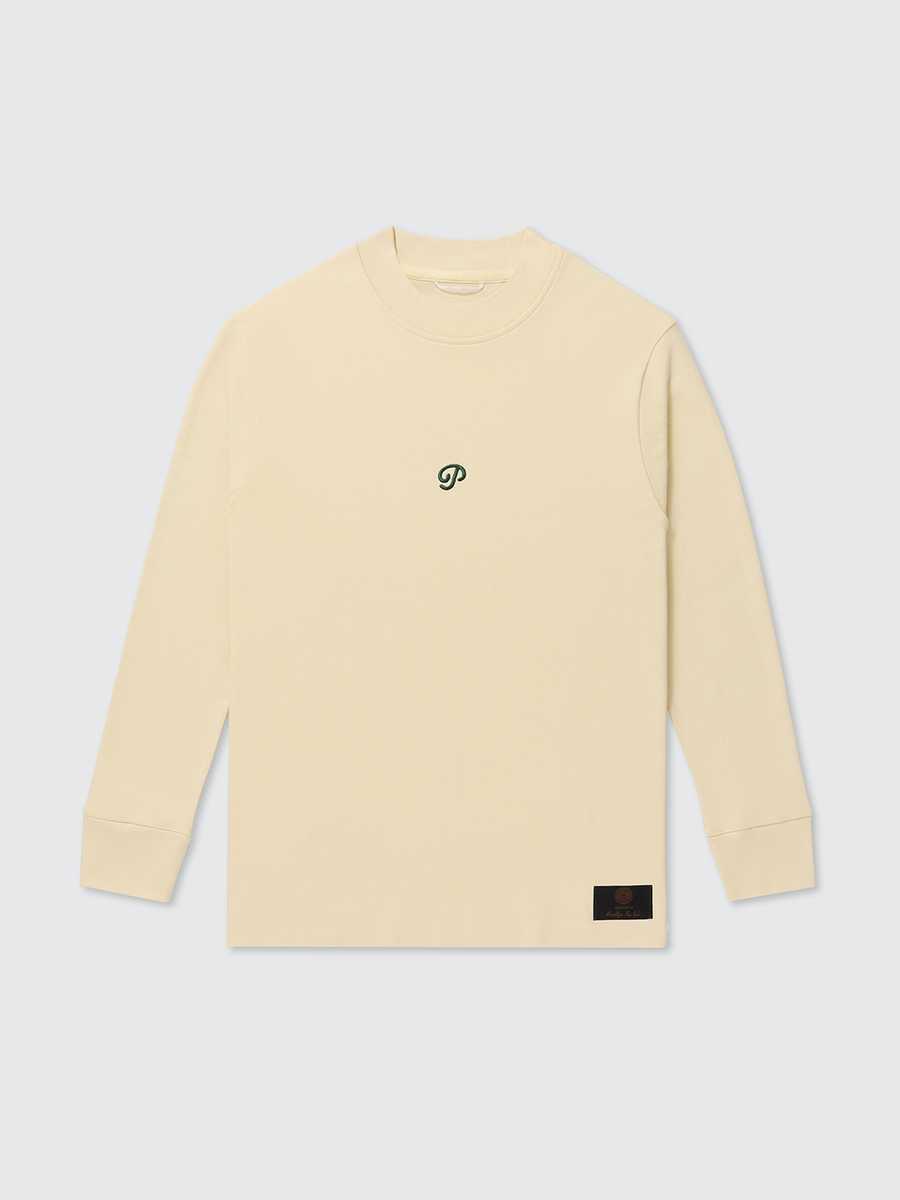 Public Athlete Long Sleeve Mock (Cream)