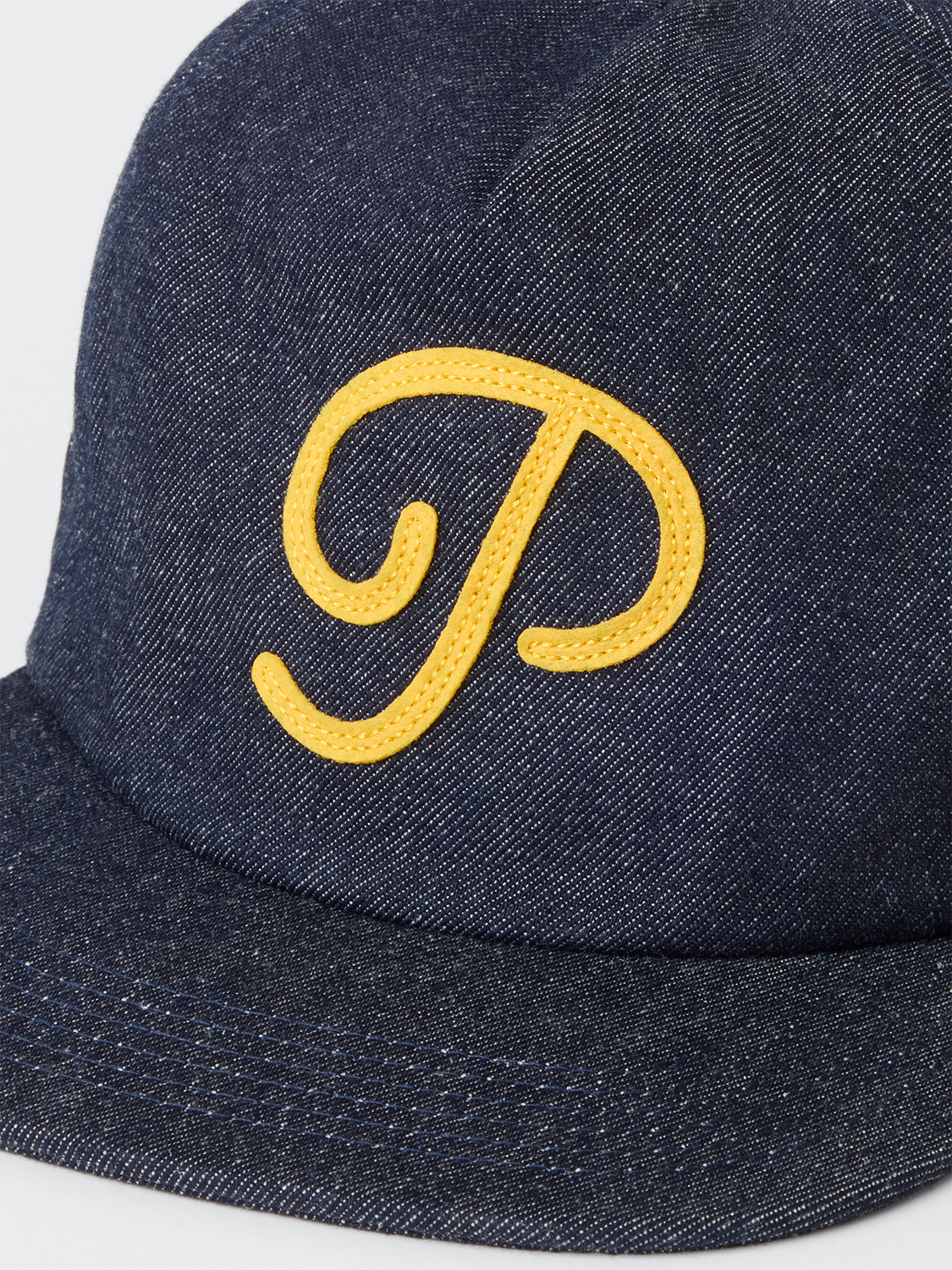 "P" Script Denim Snapback (Indigo)