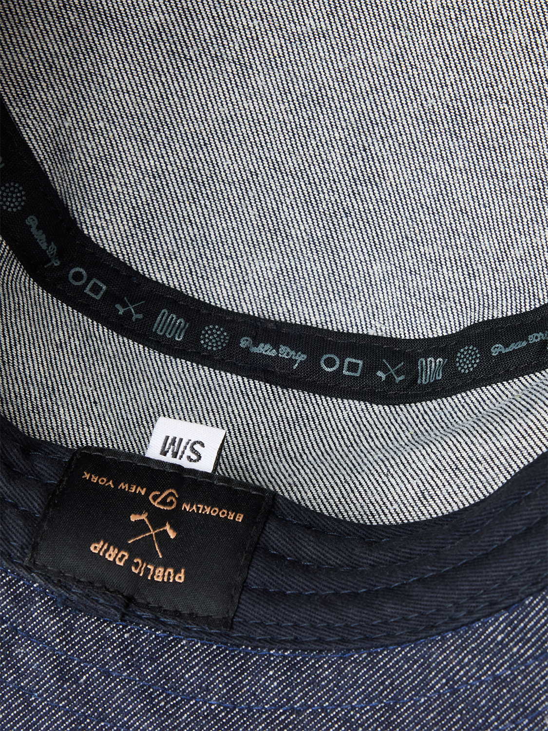 "P" Script Denim Bucket (Indigo)