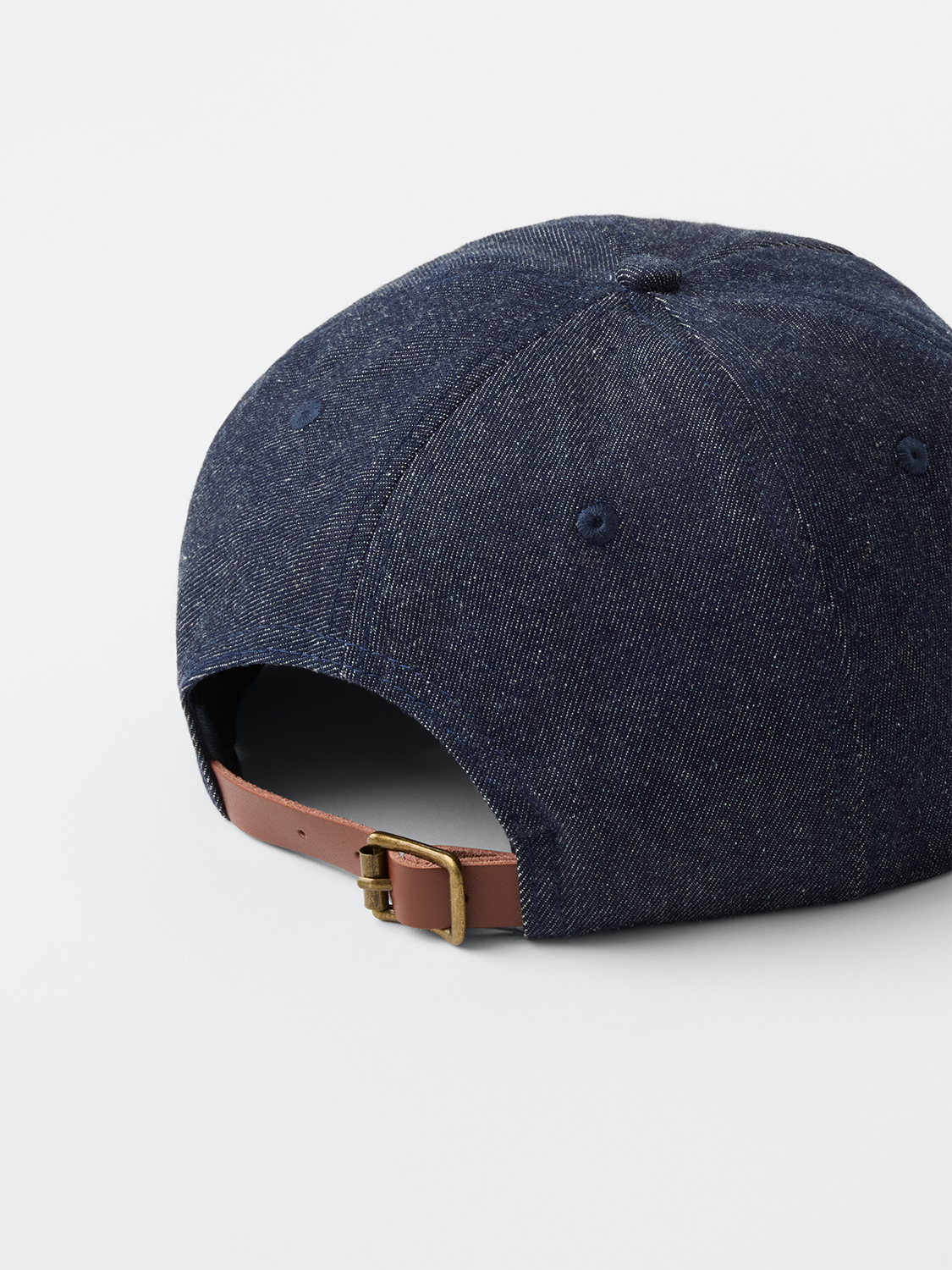 "P" Script Denim Snapback (Indigo)