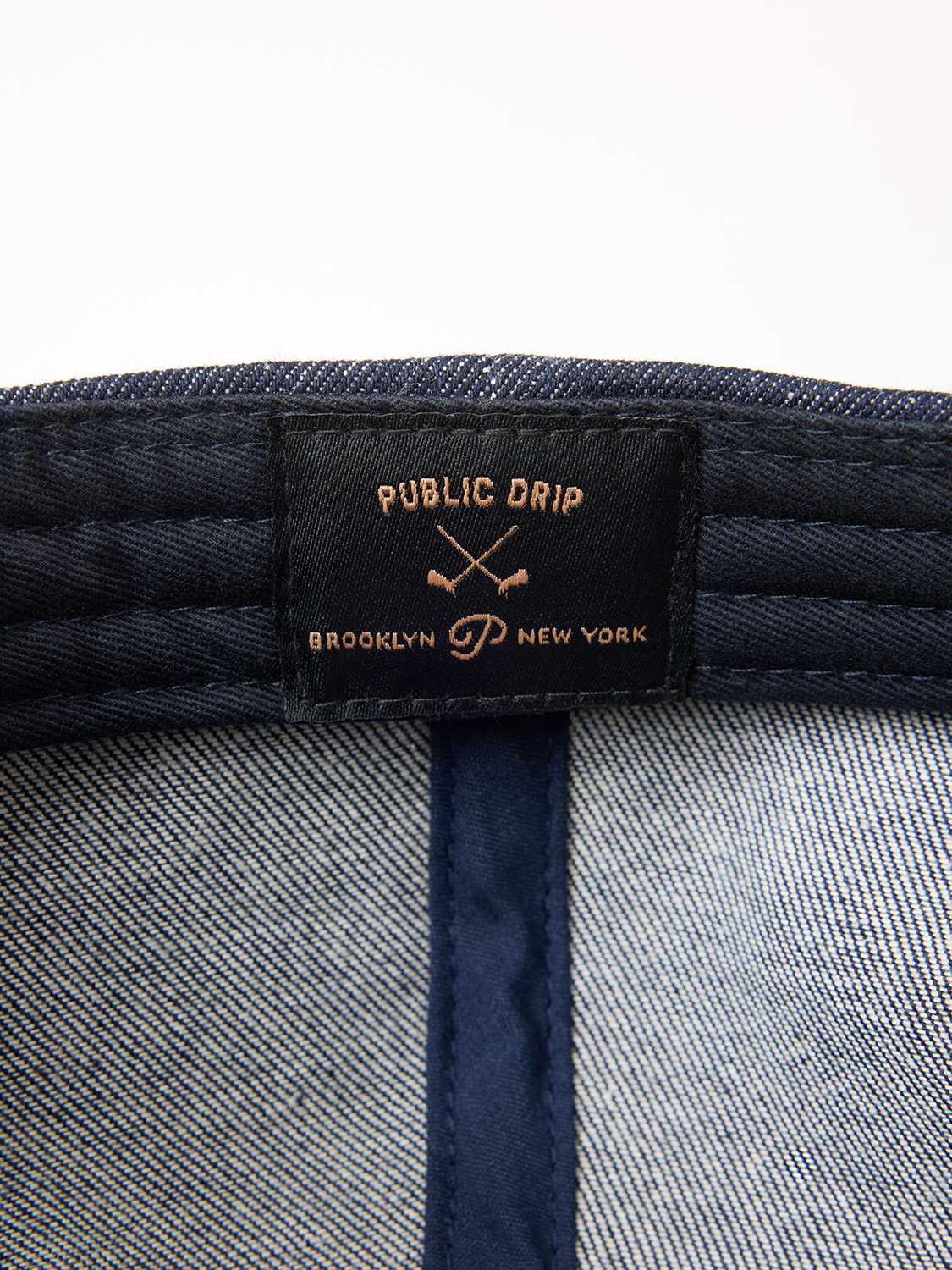 "P" Script Denim Snapback (Indigo)