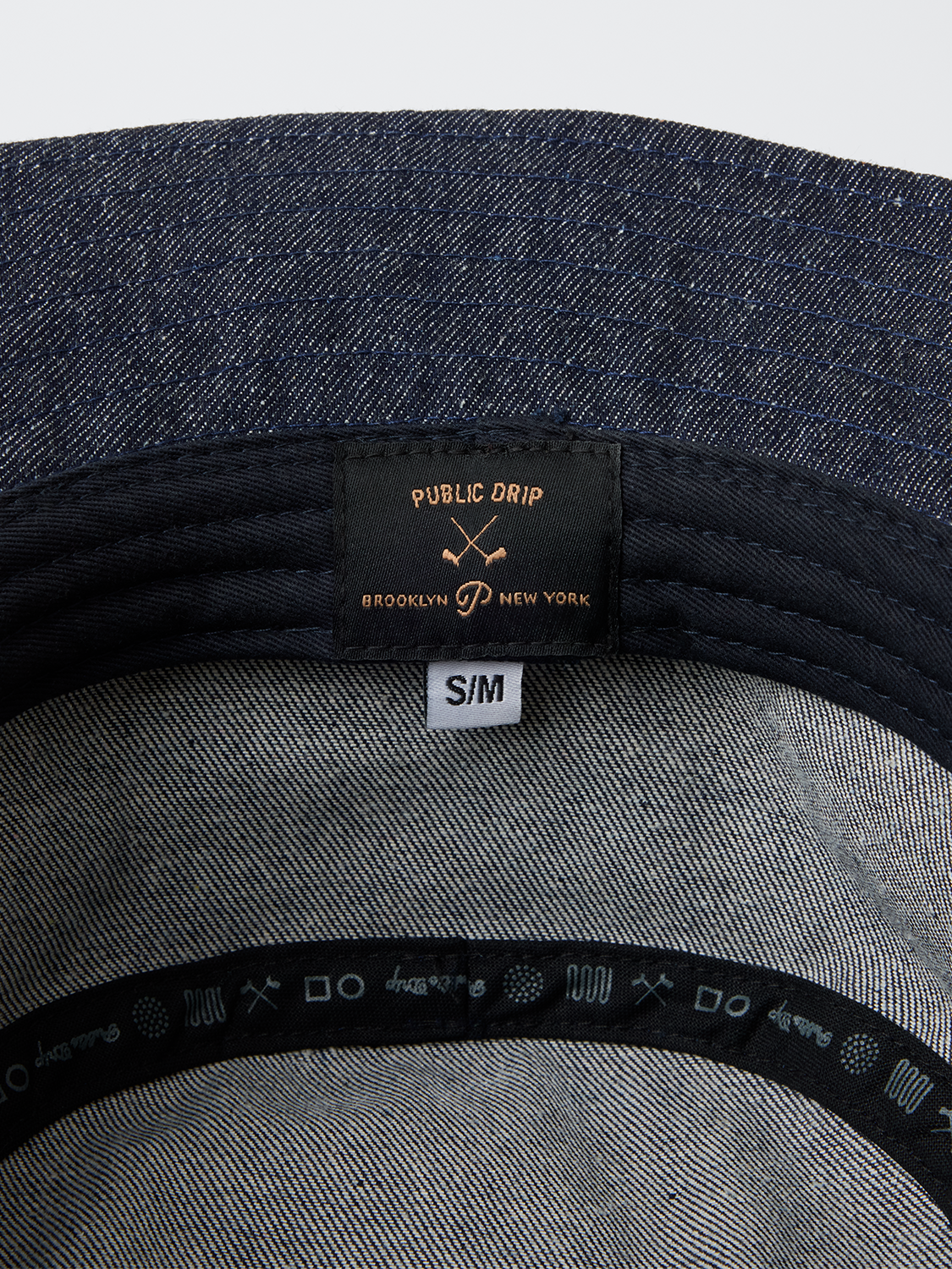 "P" Script Denim Bucket (Indigo)