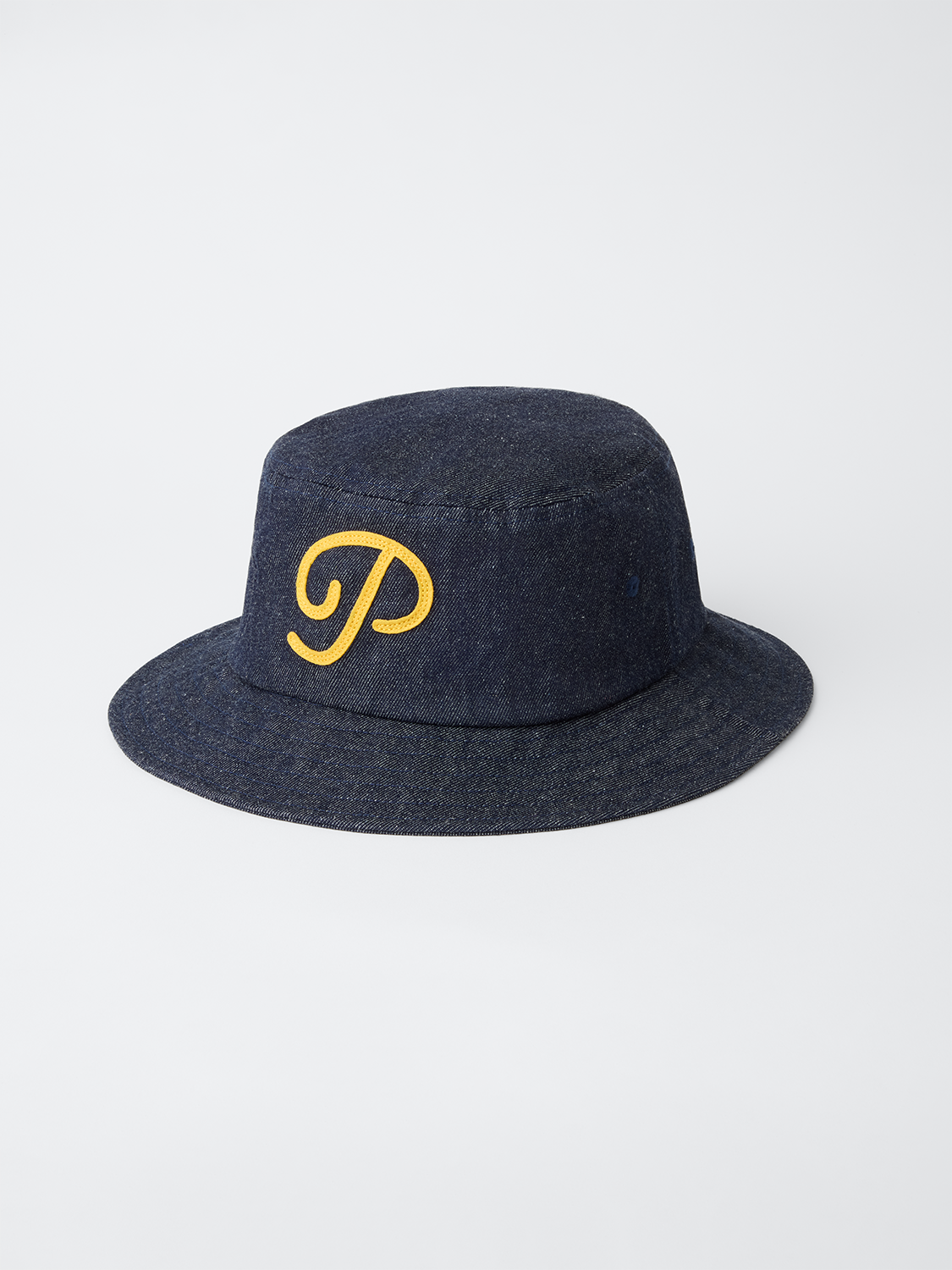 "P" Script Denim Bucket (Indigo)