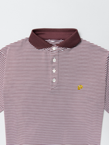 Public Athlete Striped Polo (Muave/White)